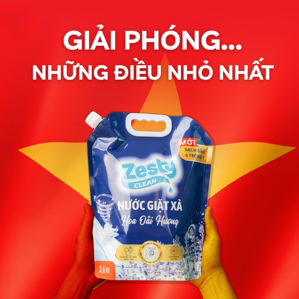 Nước giặt Zesty Clean Hương Hoa oải hương Túi 3.6kg – Sạch Sâu - Thơm Lâu - An Toàn