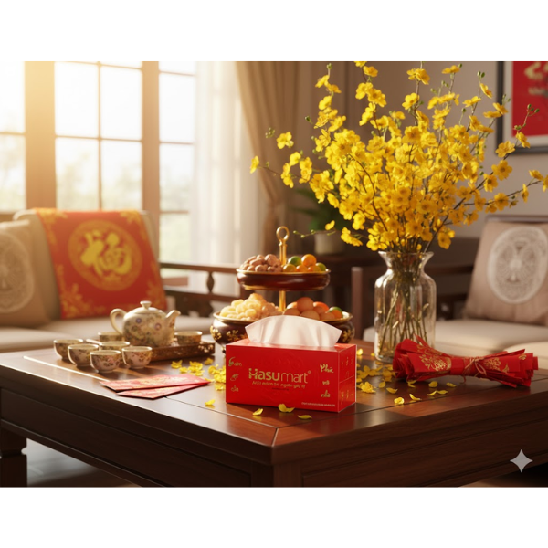 Khăn Giấy Lụa Tết – Hộp 350 Tờ – Giấy Mềm Mịn Cao Cấp – Thấm Hút Tốt – Bộ 20 Hộp – Tiện Dụng Gia Đình